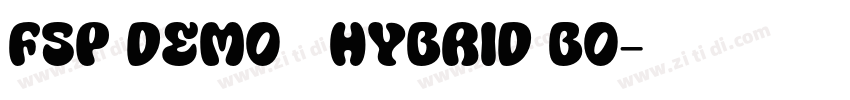 FSP DEMO   Hybrid Bo字体转换
